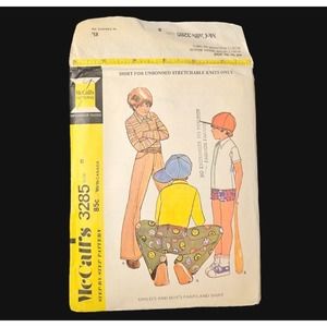 Vtg Sewing Pattern 1973 McCalls 3285 Boys Pants Pockets Shirt Child Size 5